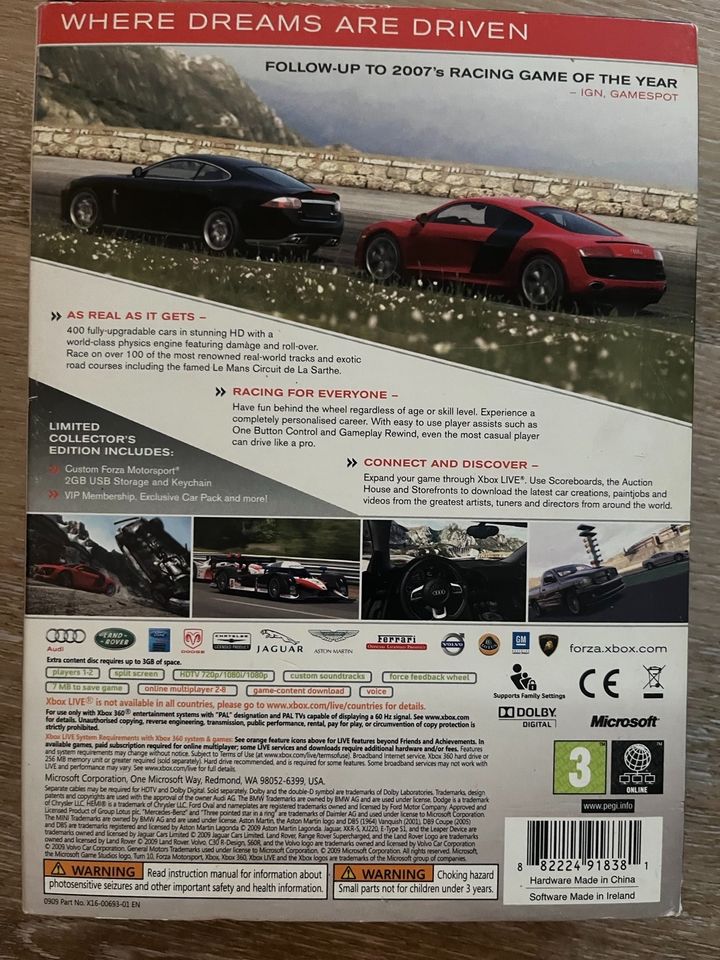 Xbox 360 Spiel Forza Motorsport 3 Limited Edition in Laufenburg (Baden)