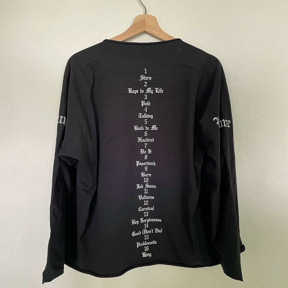 YZY Gosha Vultures Black Long T Shirt Longsleeve Size 2 Yeezy XL in Berlin