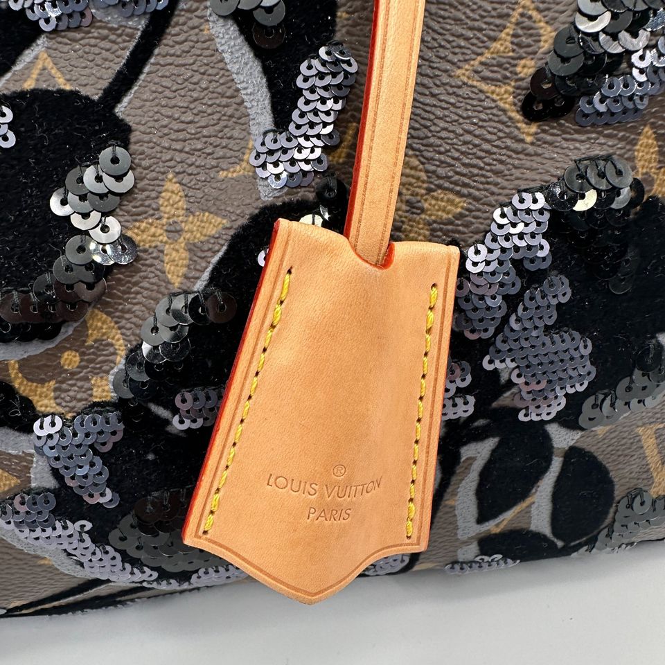 Louis Vuitton Fleur de Jais Speedy 30 Pailetten und Samt limited in Düsseldorf