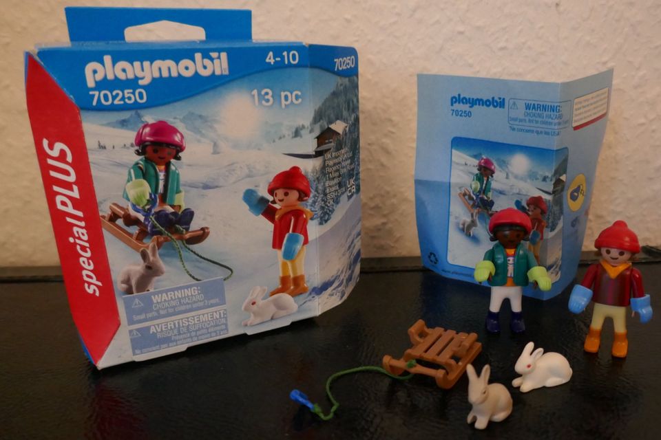 Playmobil SpecialPlus „Kinder mit Schlitten“, Nr. 70250 in Freiburg im Breisgau