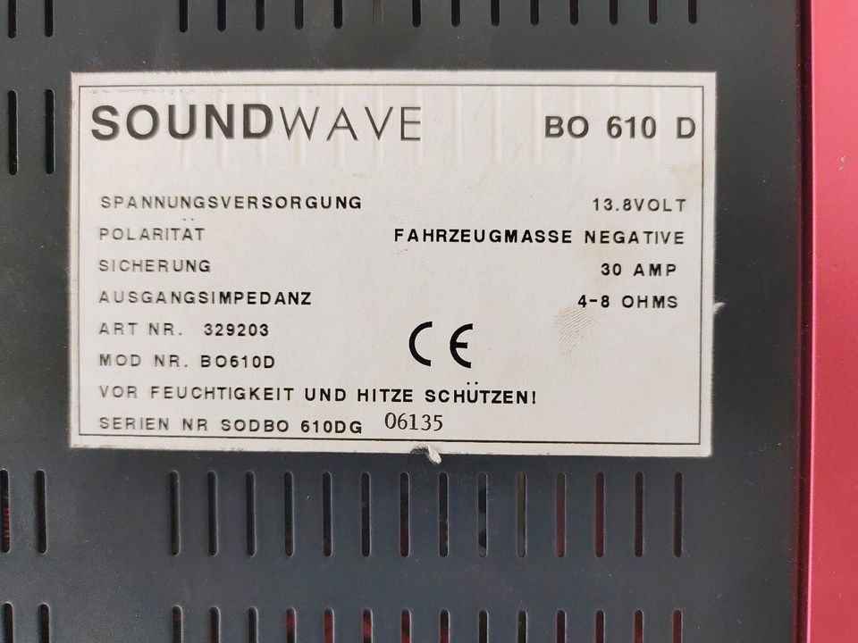 SOUNDWAVE BO 610 D Mosfet Power Amplifier  Verstärker 4X150 W in Fürth