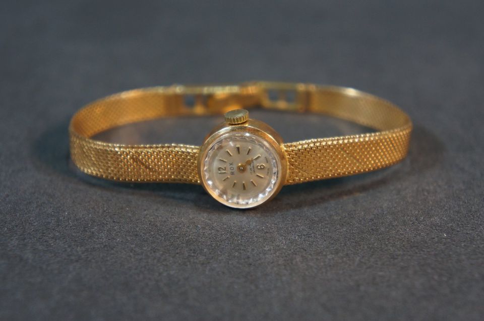 ROX Damen - Armbanduhr 750er Rot - Gold / Handaufzug in Düsseldorf