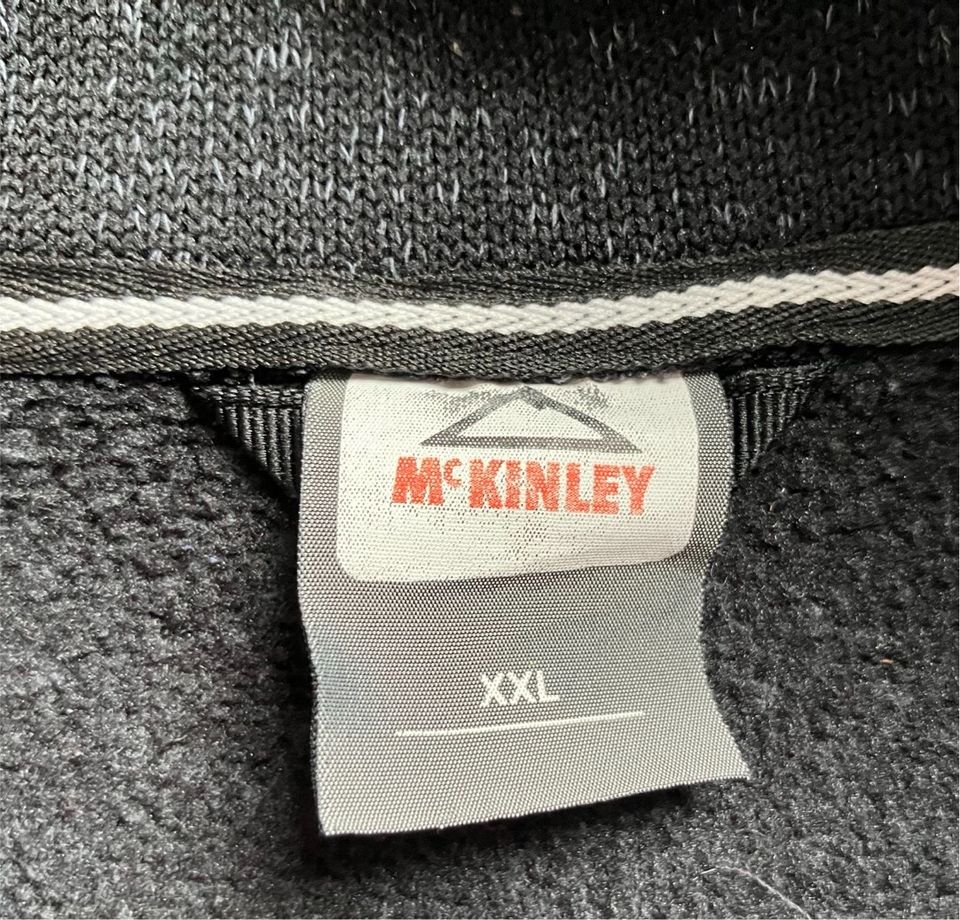 McKINLEY Herren Strickfleece Jacke schwarz meliert Größe XXL wie in Velen