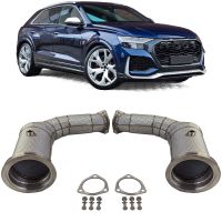 Rennsport Edelstahl Downpipe mit Sportkat + Hitzeschutz für Audi RSQ8 4.0 V8(42200_2) Nordrhein-Westfalen - Witten Vorschau