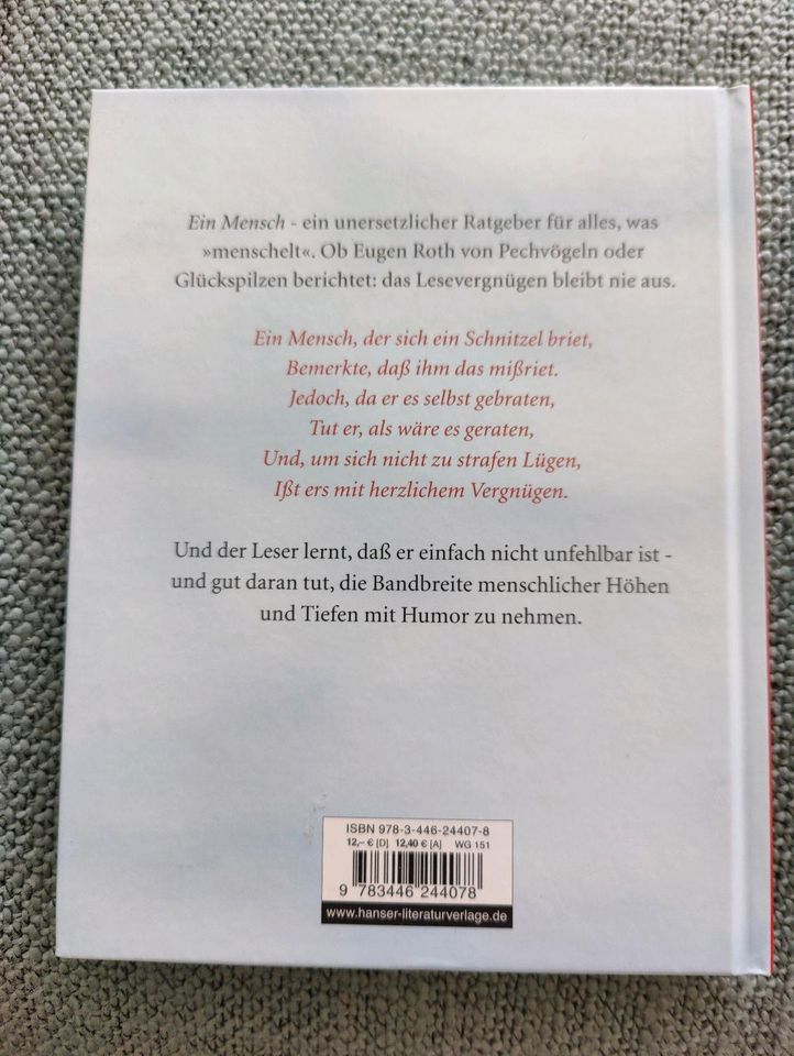 Buch Eugen Roth ein Mensch in Neresheim