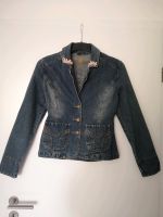 Jeansjacke mit Stickerei ideal zur Tracht Trachtenjacke Jeans 34 Baden-Württemberg - Ingersheim Vorschau