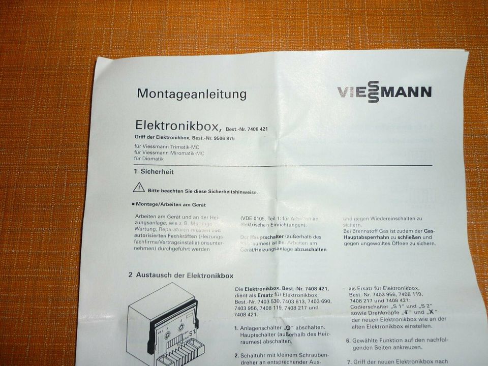 Viessmann Elektronikbox Reglerbox 7814549 neu OVP in Gersthofen