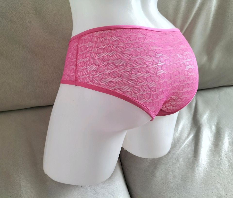 Panties Hipster pink rosa fuchsia knallpink neon Geomuster neon in Schwieberdingen