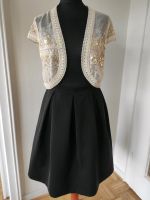 Weste Bolero Jacke Pailletten Hochzeit Festlich creme Düsseldorf - Flingern Nord Vorschau