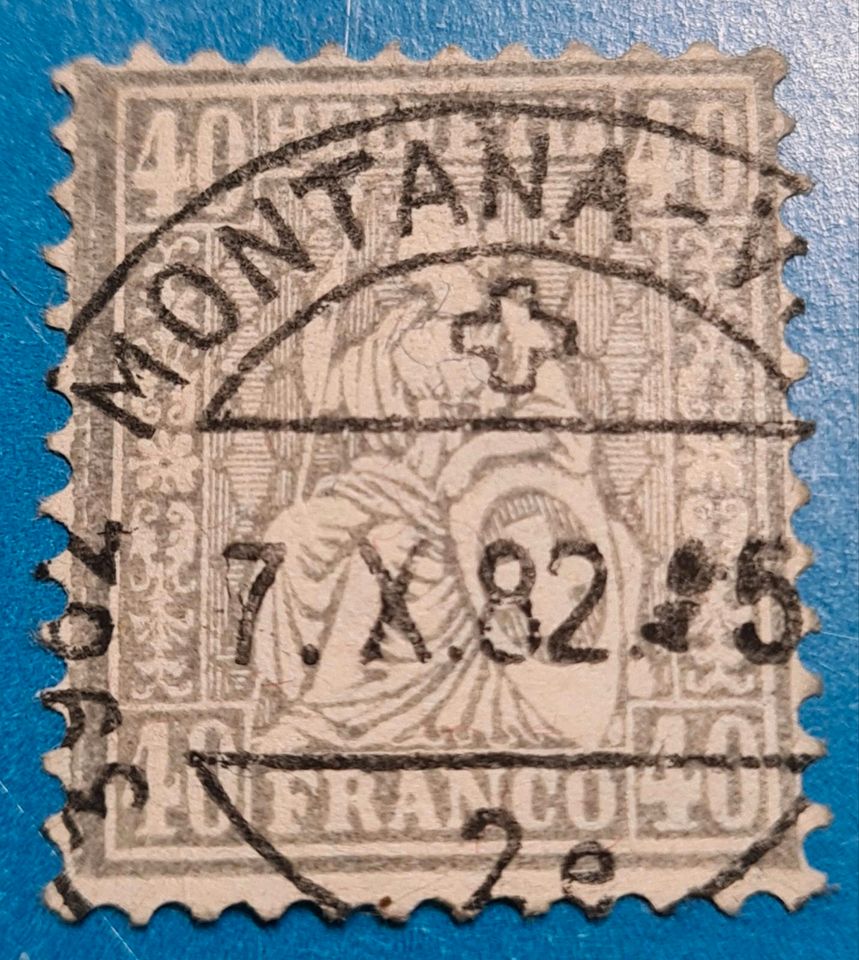 SWITSERLAND 1881 --MI# 42 -USED CV € 3200 RARE in Krackow