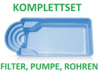 Gfk Pool Schwimmbecken Happy 6,3 x 3,2 x 1,5 KOMPLETTSET AKTION Brandenburg - Blankenfelde-Mahlow Vorschau