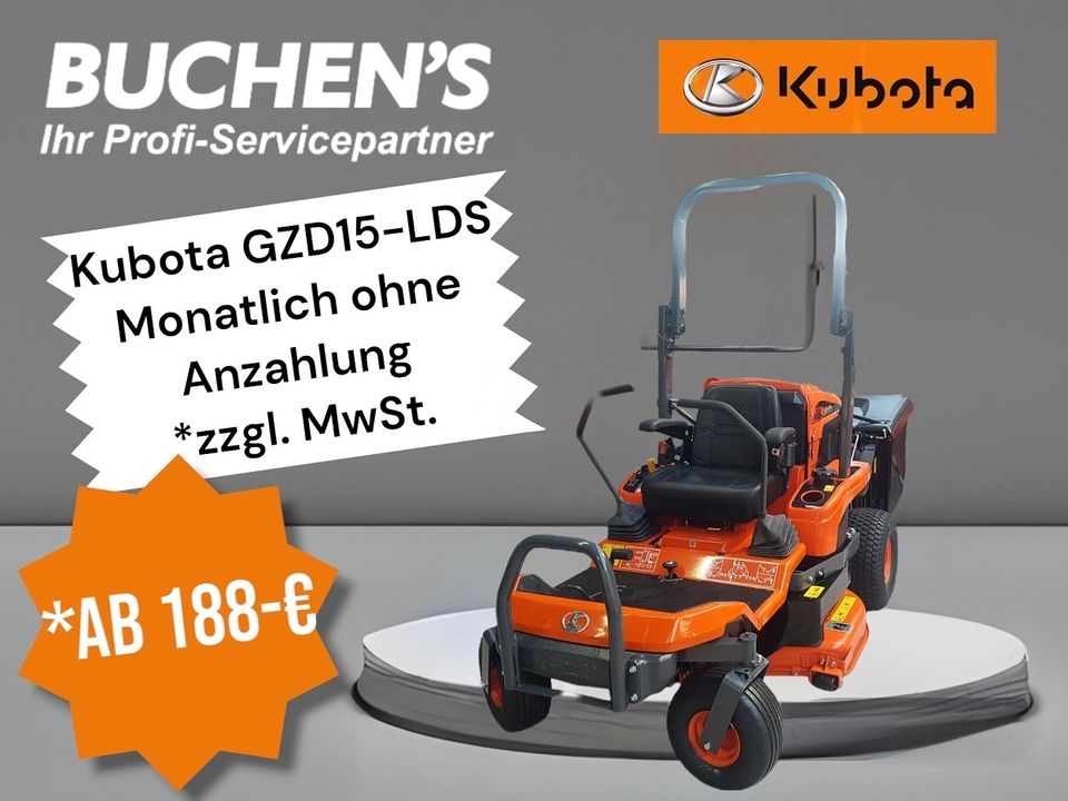 Kubota GZD15 Nullwendekreismäher Rasenmäher Diesel ZeroTurn in Olpe