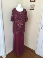 Abendkleid Gr.44- bourdeaux Brandenburg - Falkensee Vorschau