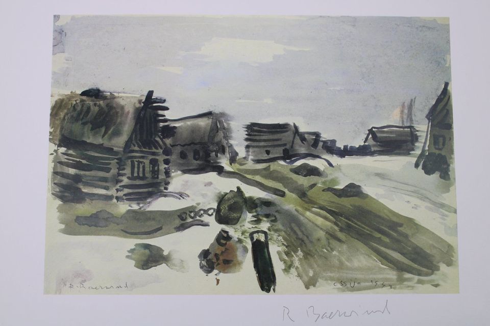 Lithographie, Rudi Baerwind, SIGNIERT, Russland 1943 in Fürth