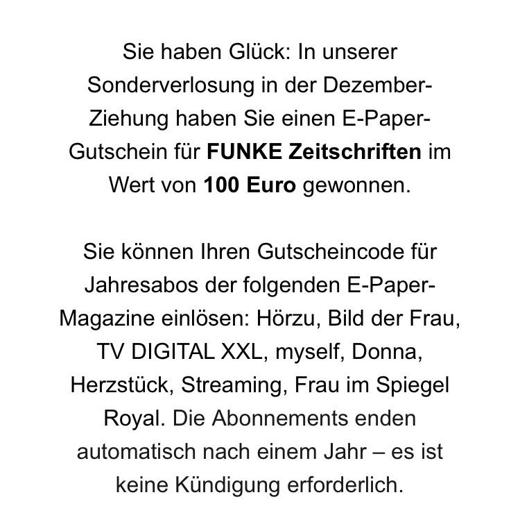 100€ Gutschein E Paper Zeitschrift in Regenstauf