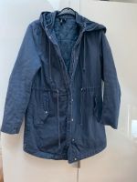 Winterjacke Parka Jacke Blau Grau H&M 42 Jacke Kapuze Thüringen - Golmsdorf Vorschau