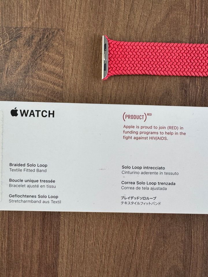 Apple Watch Solo Loop Armband Rot 45mm in Hannover