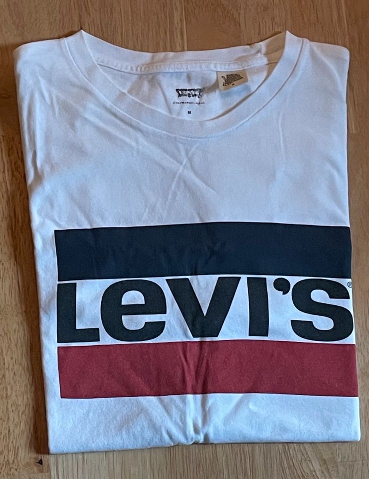 Levi’s Classic T-Shirt Weiß mit Logo Print M in Groß-Gerau