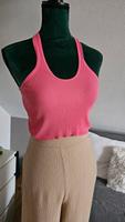 Bershka Neckholder Top in pink Rippqualität Saarland - Rehlingen-Siersburg Vorschau