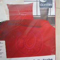 DORMIA Wende-Bettwäsche  ROT PAISLEY 2 tlg 135x200 80x80 Mako Saarland - Saarlouis Vorschau