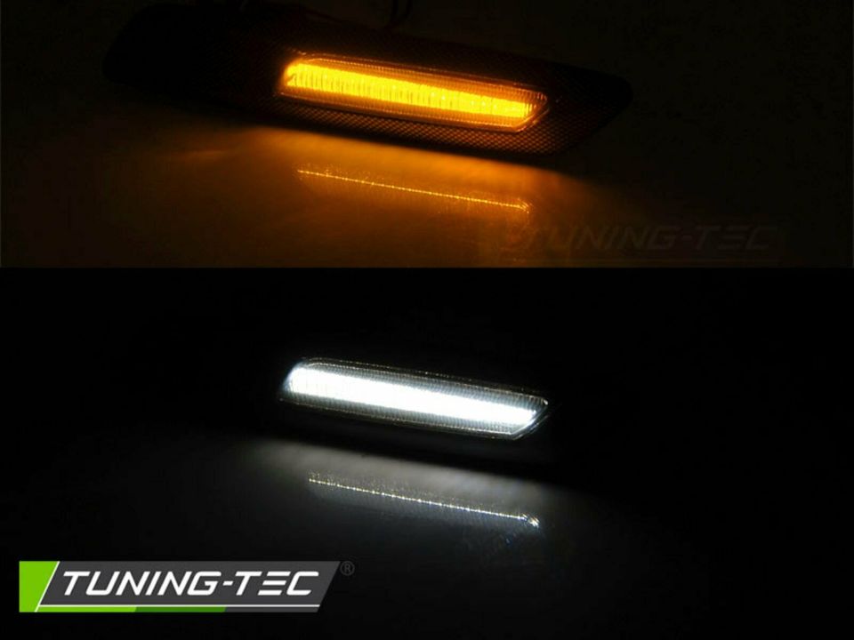 Led Seitenblinker in smoke carbon für BMW E60/ E90/ E92/ E82 in Calden