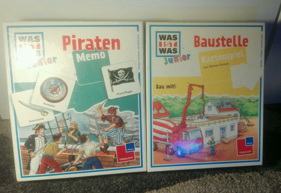 WAS IST WAS JUNIOR Spiele * Baustelle & Piraten Memo * Top in Berlin