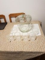 Bowletopf Glas 3 Liter und 6 Tassen Nordrhein-Westfalen - Hellenthal Vorschau