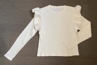 ZARA Kids Shirt mit Rüschen, Langarm, cremeweiß Gr.: 164 Hamburg-Nord - Hamburg Uhlenhorst Vorschau