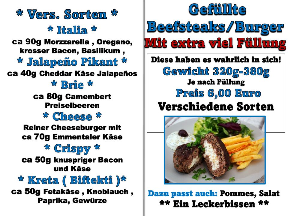 " Grillzeit " Leckeres Fleisch und Würst`l vom Hochlandrind * in Osterzell