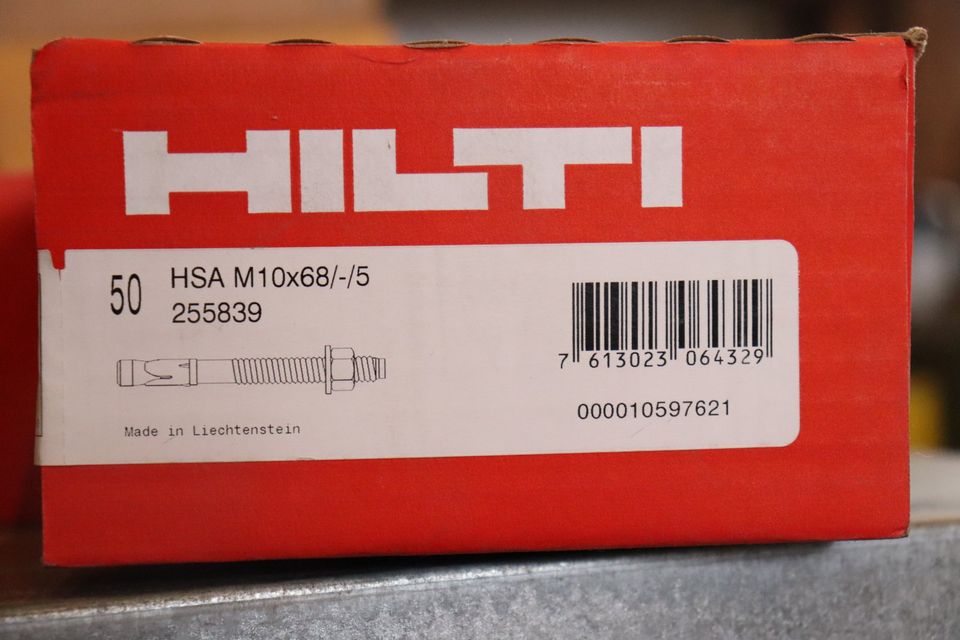 Segmentanker Hilti HSA M10*68/-/5, 200 Stück in Garching b München