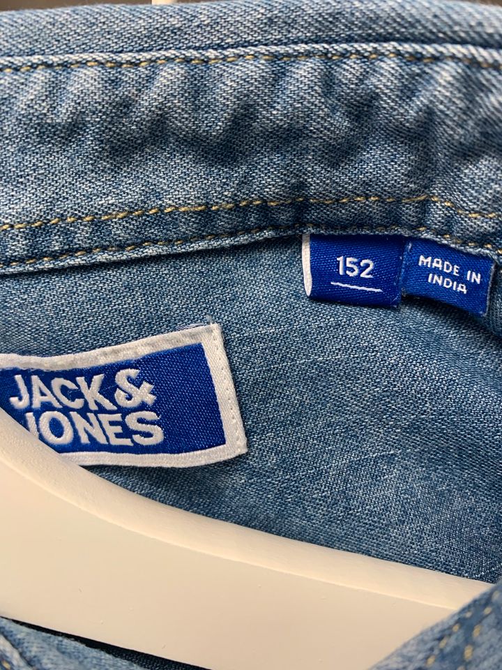 Jack Jones Jeans Hemd blau Gr. 152 TOP Zustand wie NEU in Neukieritzsch