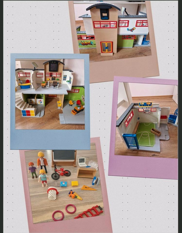 Playmobil Schule 9453, Turnhalle 9454, Teile Klassenzimmer 70256 in Losheim am See