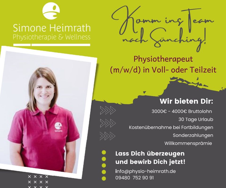 Physiotherapeut (m/w/d) in Sünching