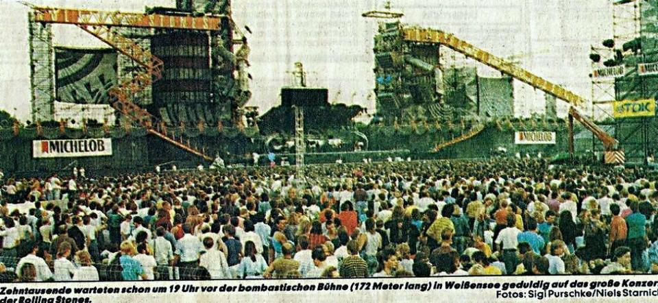 ROLLING STONES DDR GDR TICKET OSTBERLIN EAST GERMANY 13.08.90 in Gießen