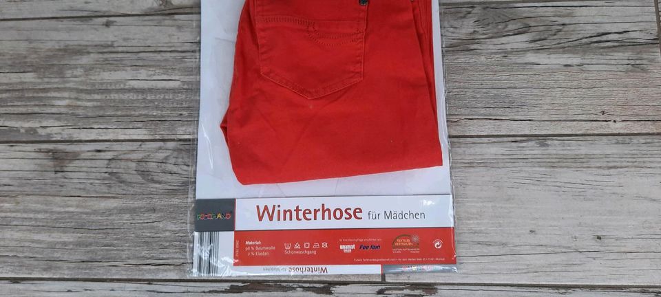 NEU Hose Winterhose dunkelorange 146 152 in Aschersleben