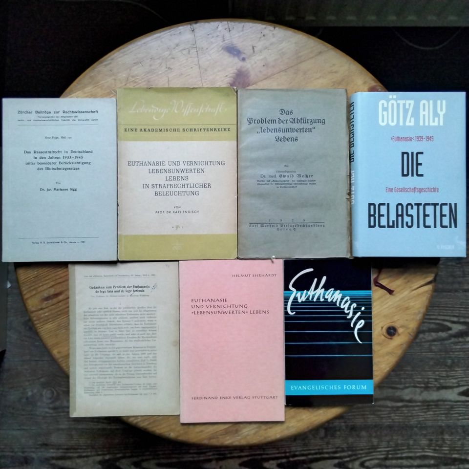 7x Bücher Euthanasie Rasserecht 1933-1945 "lebensunwertes" Leben in Kiel