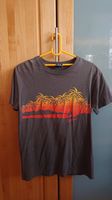 T-Shirt grau EZEKIEL Surf Palmen Print gelb orange Stuttgart - Degerloch Vorschau
