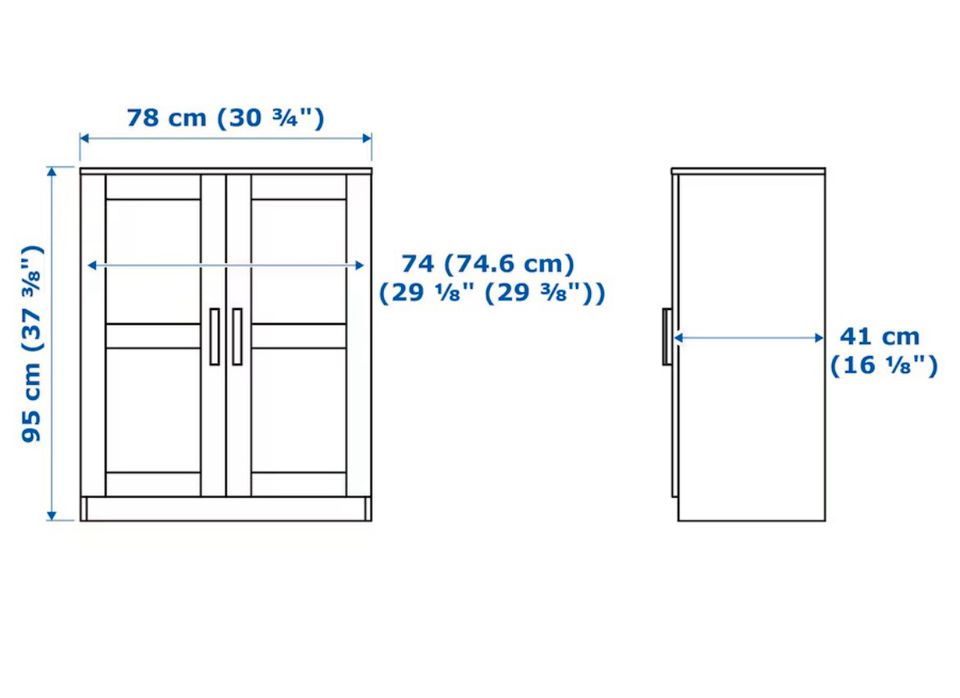 Brimnes Kommode Schrank mit Türen 78x95cn in Frankfurt am Main