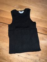 NEU schwarzes geripptes Cropped Strick Tanktop von H&M Gr 146 152 Sachsen-Anhalt - Thale Vorschau