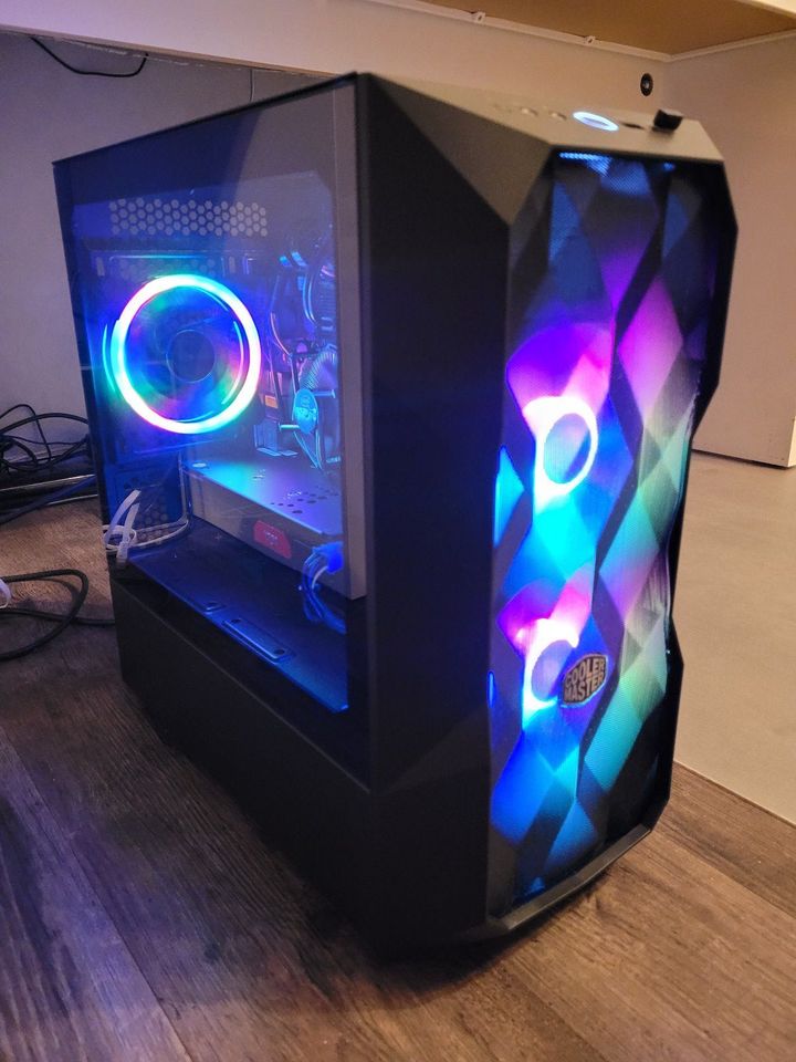 RGB Gaming PC Computer, Intel i7, AMD RX480 8GB, 16GB RAM, SSD in Zehna