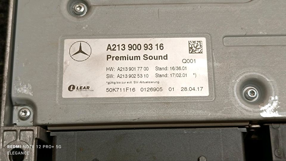 Mercedes Benz W213 Verstärker Premium Sound Burmester A2139009316 in Hamburg