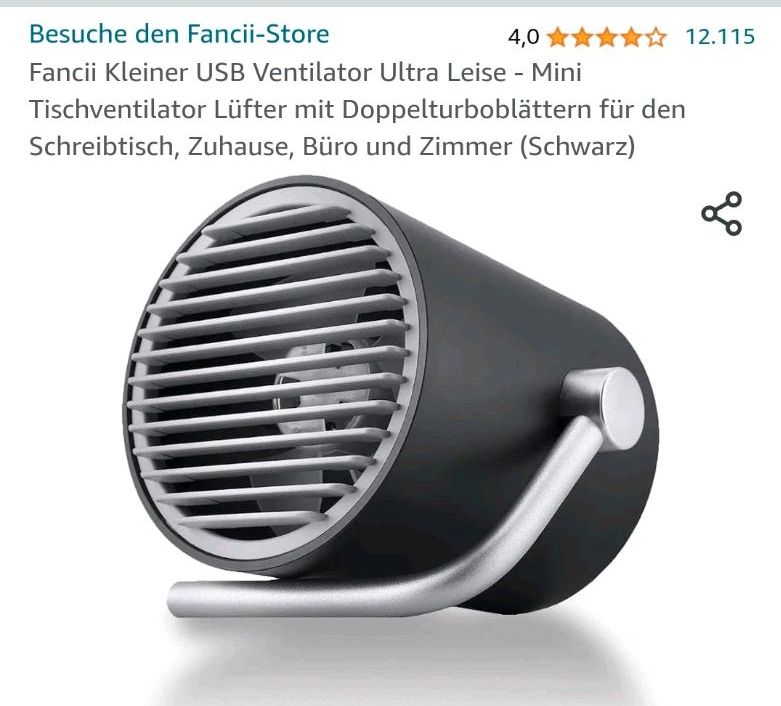 USB Ventilator Mini TwinTurbo USB-Fan NEU in Oftersheim