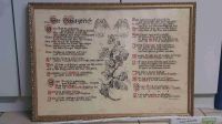 Schutzbrief ca 70x50cm christliches Bildnis Bilderrahmen Goldopti Nordrhein-Westfalen - Ochtrup Vorschau