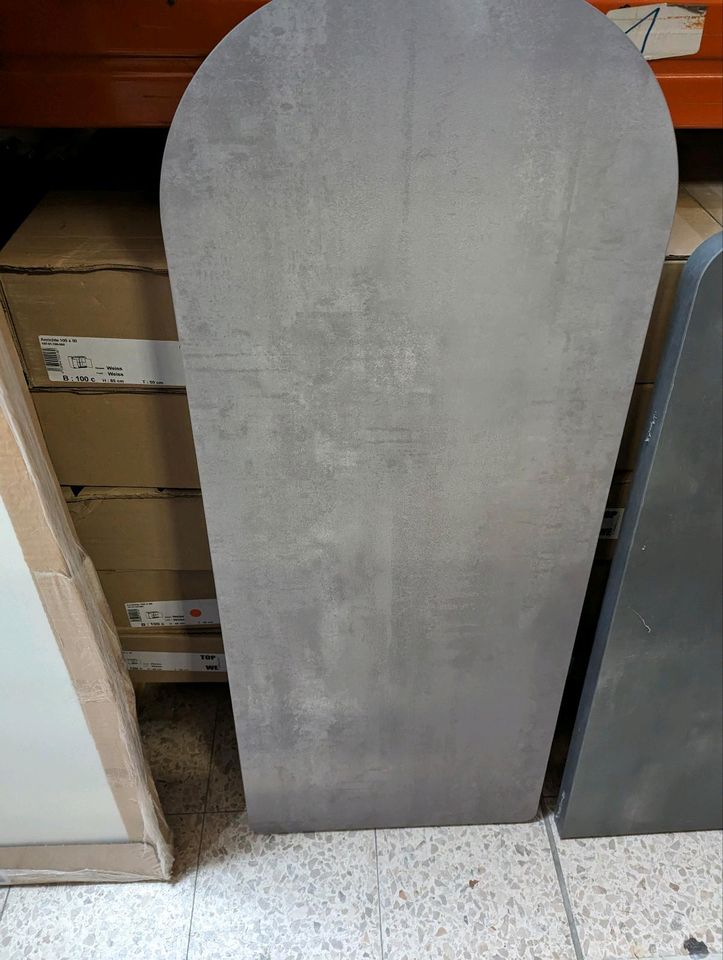 Ansatztisch Arbeitsplatte14 Tischplatte ohne Füße betonoptik grau in Kulmbach