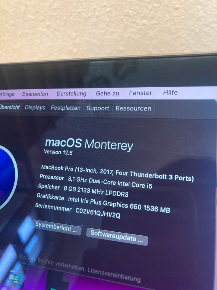 MacBook Pro 2017 touchbar 1tb in Wuppertal
