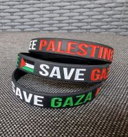 1 Armband Silikon Free Palestine Save Gaza Black Sachsen - Döbeln Vorschau