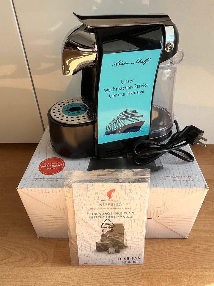 Julius Meinl Inspresso Kaffeemaschine „Mein Schiff“ Edition in Ladenburg