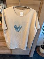 T Shirt Made by Italy Gr 44/46 oversize beige mit Micky Mouse Hamburg-Mitte - Hamburg Wilhelmsburg Vorschau