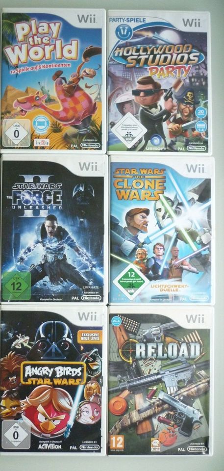 Wii-Spiele Star Wars Angry Birds Reload Geburtstag Samba de Amigo in Herzogenrath