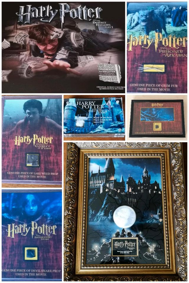 Film Requisiten Sammlung Harry Potter signiert Geschenk Autogramm in Harburg (Schwaben)